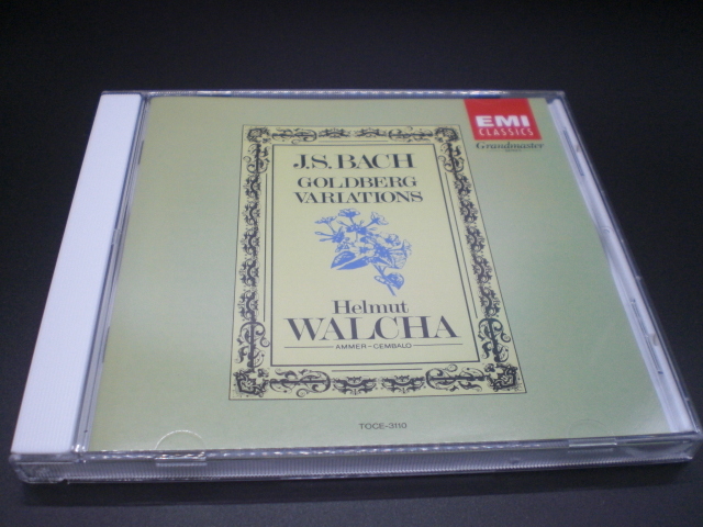 1CD バッハ：ゴールドベルク変奏曲 ヘルムート・ヴァルハラ（チェンバロ） 1961年 国内盤 倉3の画像1