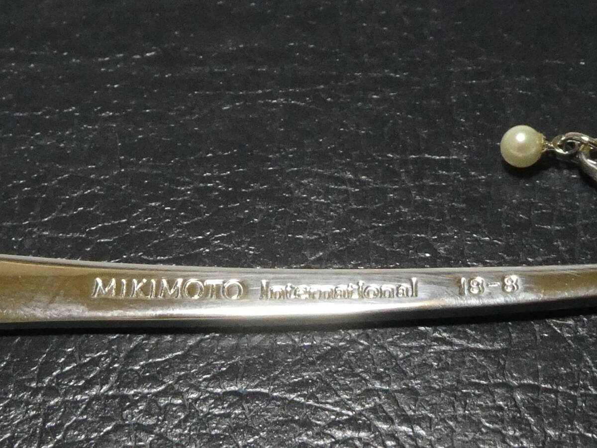 ◆MIKIMOTO　パール付き　スプーン　未使用　箱あり◆_画像4