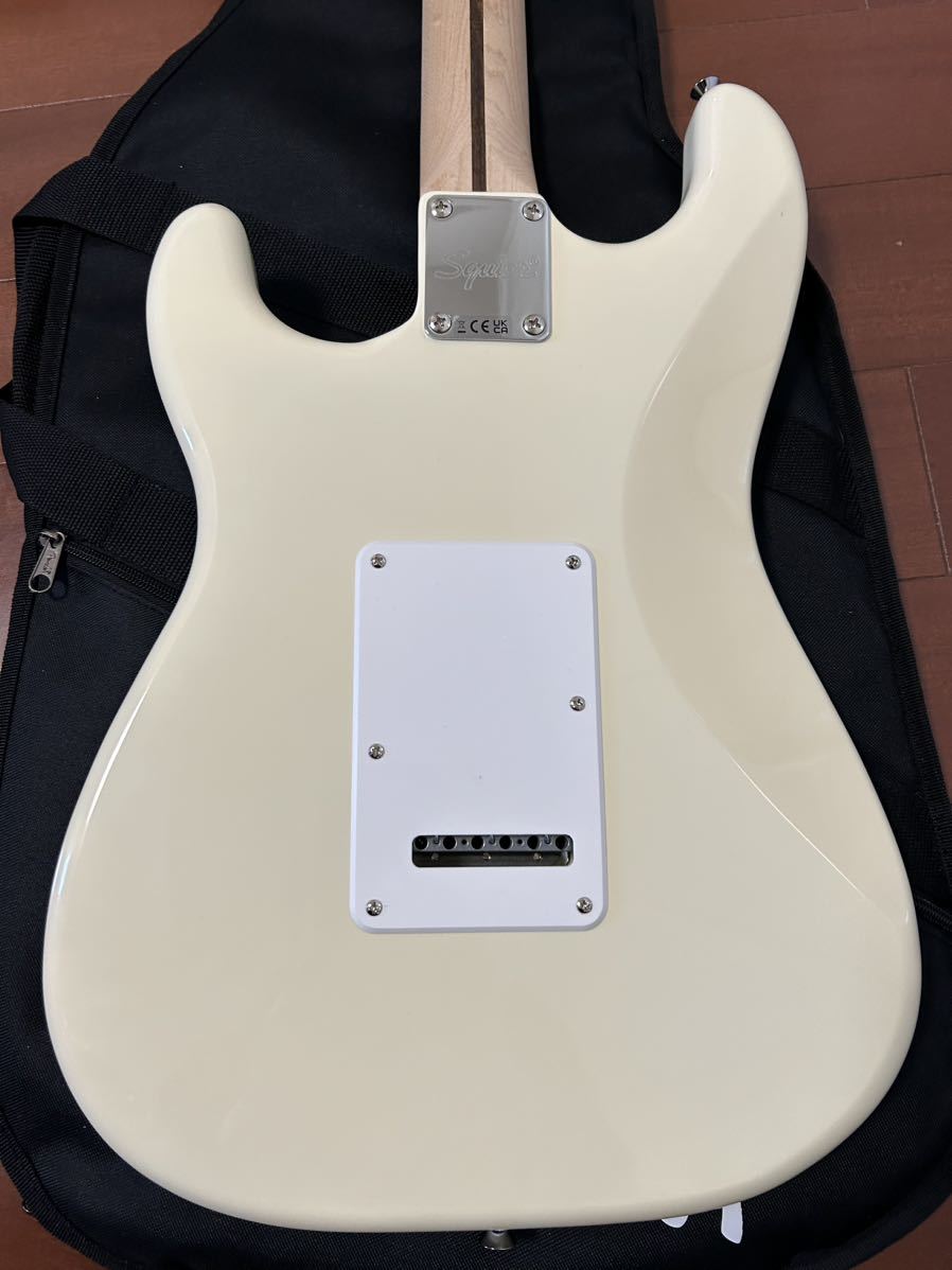 2月購入！ほぼ新品！Squier Affinity Series Stratocaster (Olympic White/Maple)_画像5