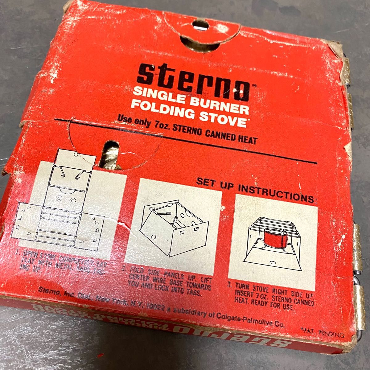 STERNO FOLDING STOVE スターノ ストーブ キャンプ シングルバーナー ゴールド ヴィンテージ