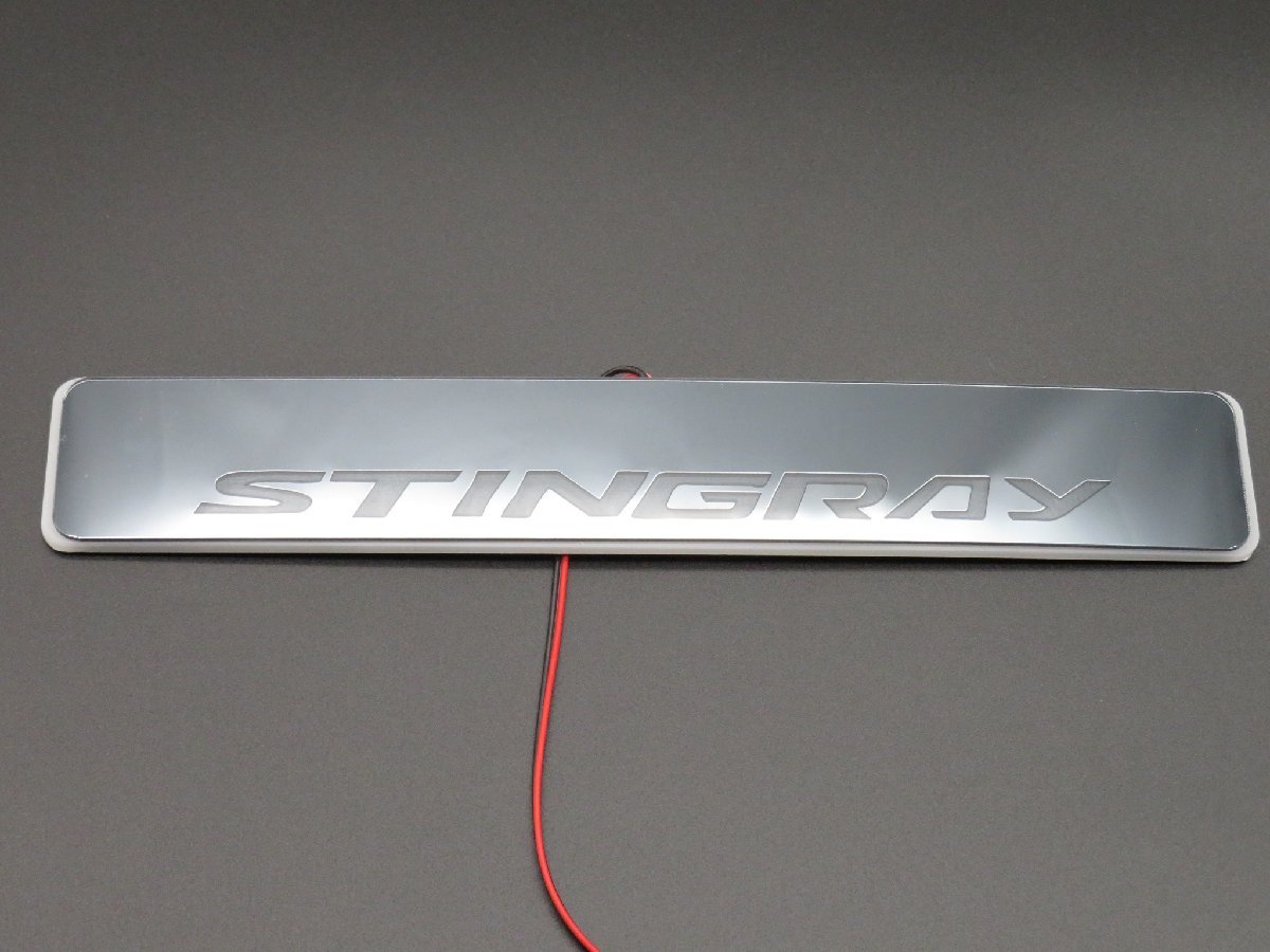 LEDスカッフプレート　スティングレー　青　ブルー　流れ　ワゴンR　MH23 stingray_画像3