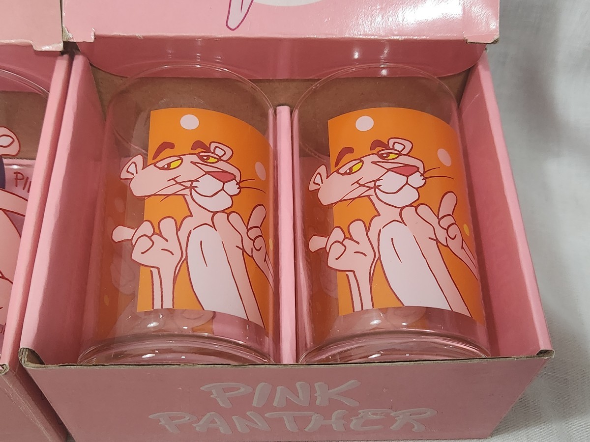 PINK　PANTHER　ピンクパンサー　ペアグラス2種類　未使用品　昭和レトロ　アンティーク_画像3