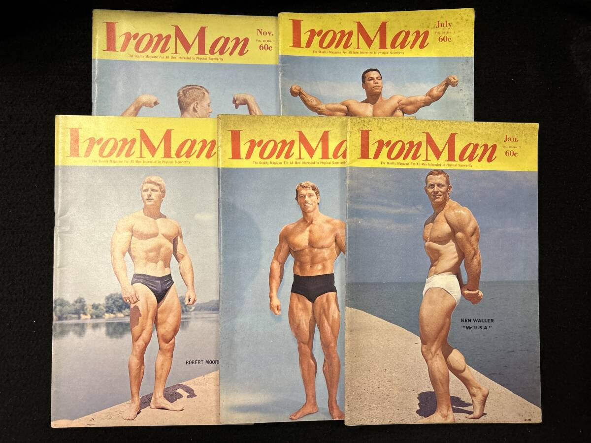 【302雑誌】アイアンマン　Iron Man　60c 1970年　ボディビルダー　5冊_画像1