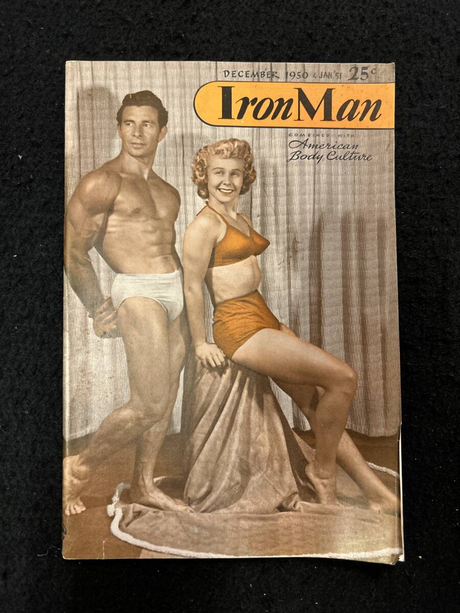 【302雑誌】アイアンマン　Iron Man 25c　1950年‐1951年　ボディビルダー　_画像1