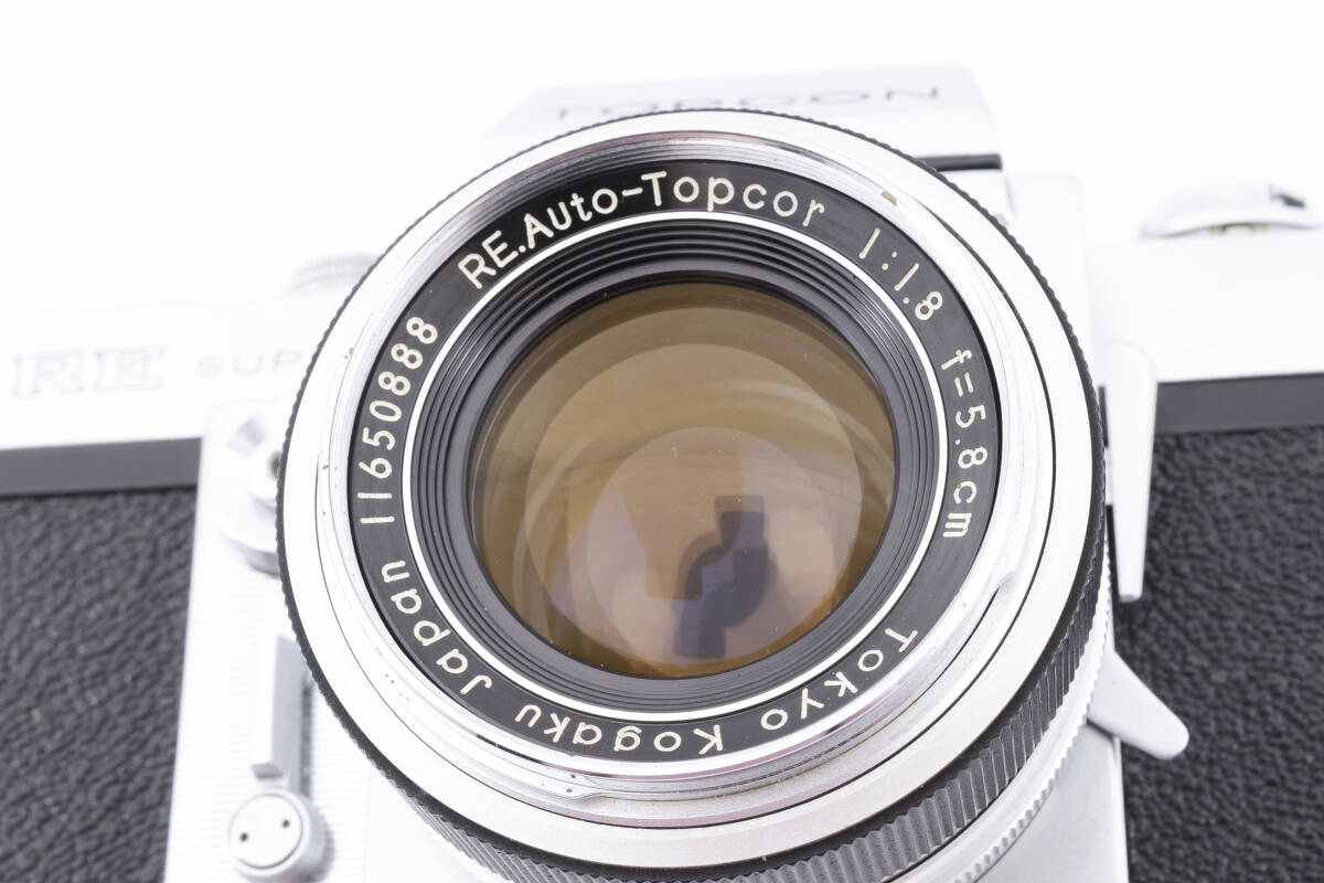 【58mmレンズ付き　動作好調】 TOPCON トプコン RE.SUPER TOPCOR 58mm f1.8 カメラ REスーパー 同梱可能 #8821_画像10