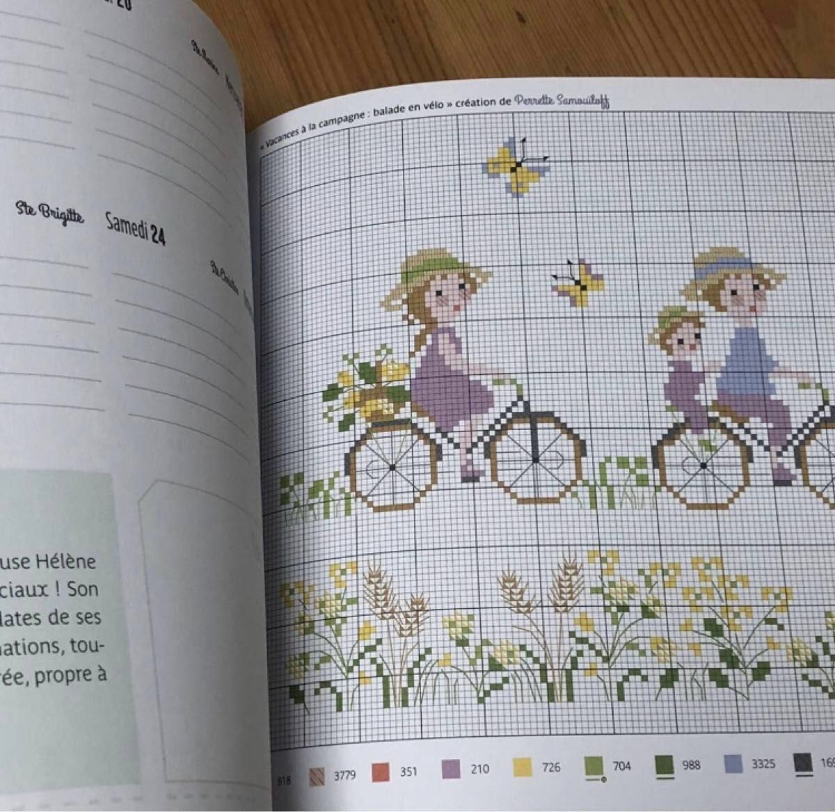 Agenda point de croix 2021 クロスステッチ 図案集 ヴェロニク Agenda point de croix 2021 クロスステッチ 図案集 ヴェロニク