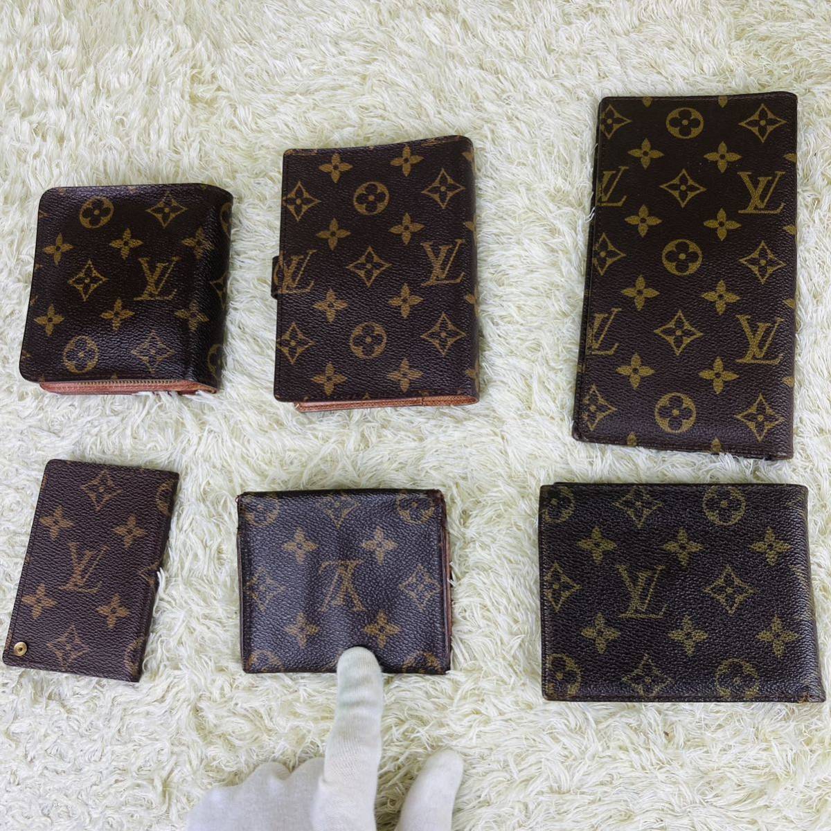 LOUISVUITTON ルイヴィトン モノグラム財布 M61667 ポルトフォイユ コンパクトジップ まとめ売り 札入れ 手帳 カルトクレディプレッシオン_画像2