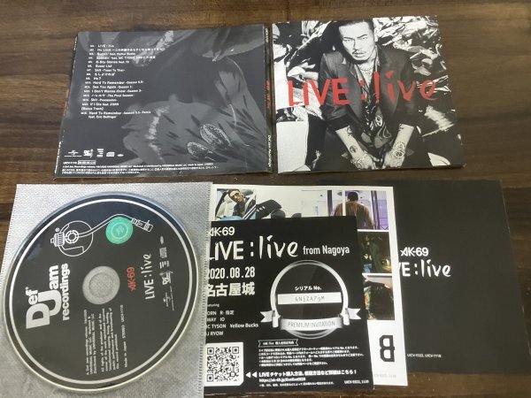 LIVE : live　CD　AK-69　即決　送料200円 220_画像1