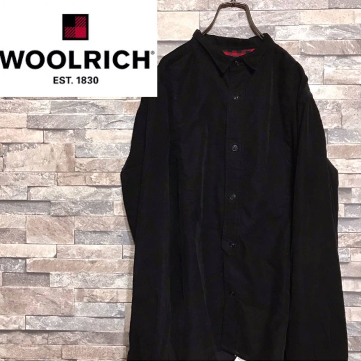 ★美品 woolrich woolen mills コーデュロイシャツ XS 黒★needles s2w8 ネペンテス Engineered Garment ウールリッチウーレンミルズ_画像1
