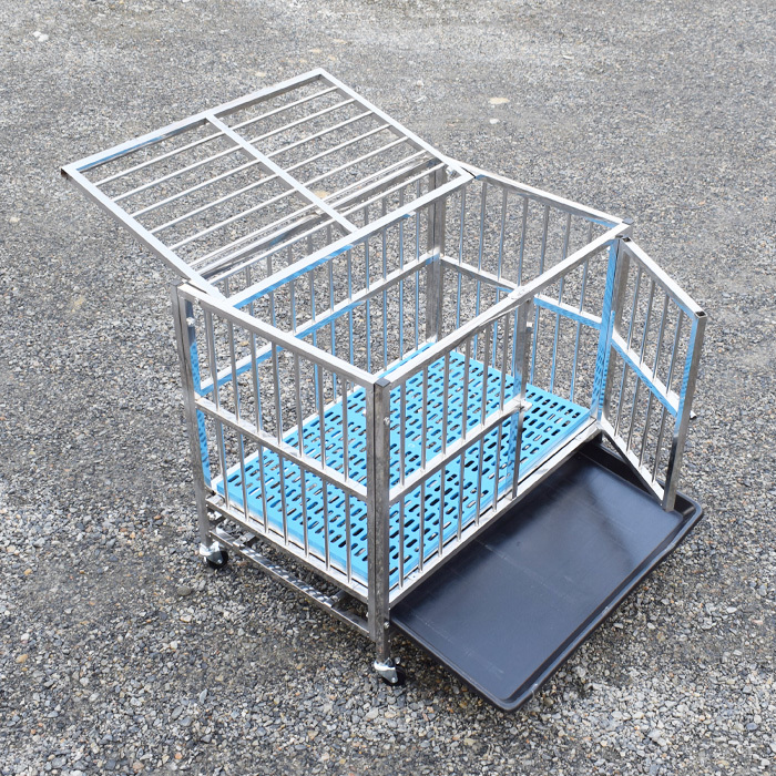  made of stainless steel dog gauge dog for cage house ( width 78x depth 52x height 72cm) small size ~ for medium-size dog 