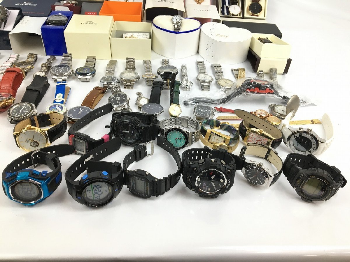 【ジャンク品】腕時計 まとめセット カシオ/CASIO/SEIKO/セイコー/EDIFICE/ダニエルウェリントン/DW/TIMEX/icewatch/TECHNOS 他 wa◇160_画像10