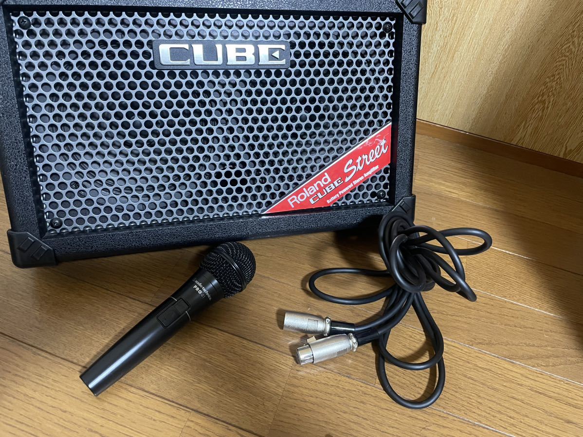 Roland CUBE Street audio-technicaマイク付き　送料込み_画像3