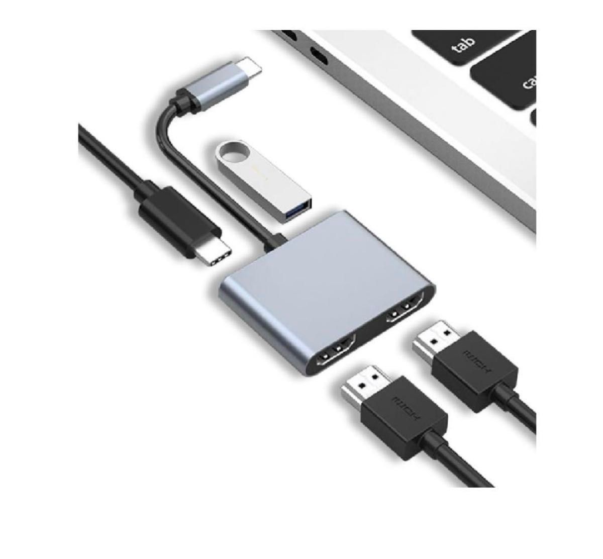type c hdmi 変換 アダプタ4in1 HDMI USB 高速データ転送