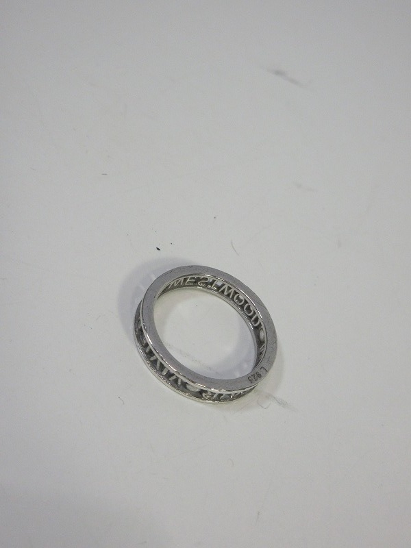 Vivienne Westwood ヴィヴィアンウエストウッド MAYFAIR ロゴ リング 指輪 925 シルバー USED 中古 (R601の画像6