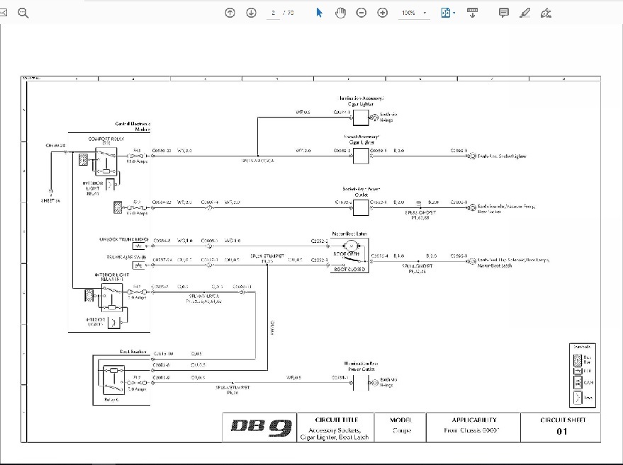 アストンマーチン　DB9（2004-2011） ワークショップ&配線図 整備書_画像2