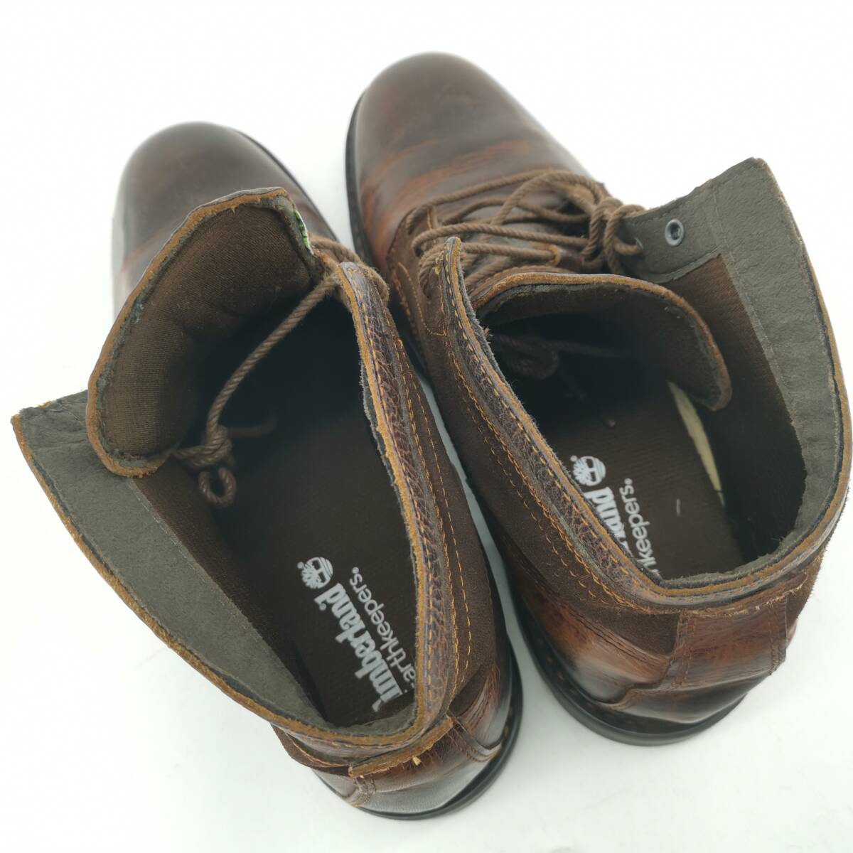 送料無料 ティンバーランド Timberland ブーツ ブラウン 9 (JP27cm相当) レザー×スエード メンズ 靴 シューズ レースアップ#12464_画像8