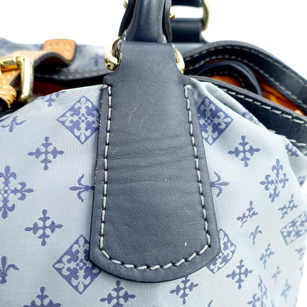 * Russet tote bag monogram pattern gray × navy (0220481244)