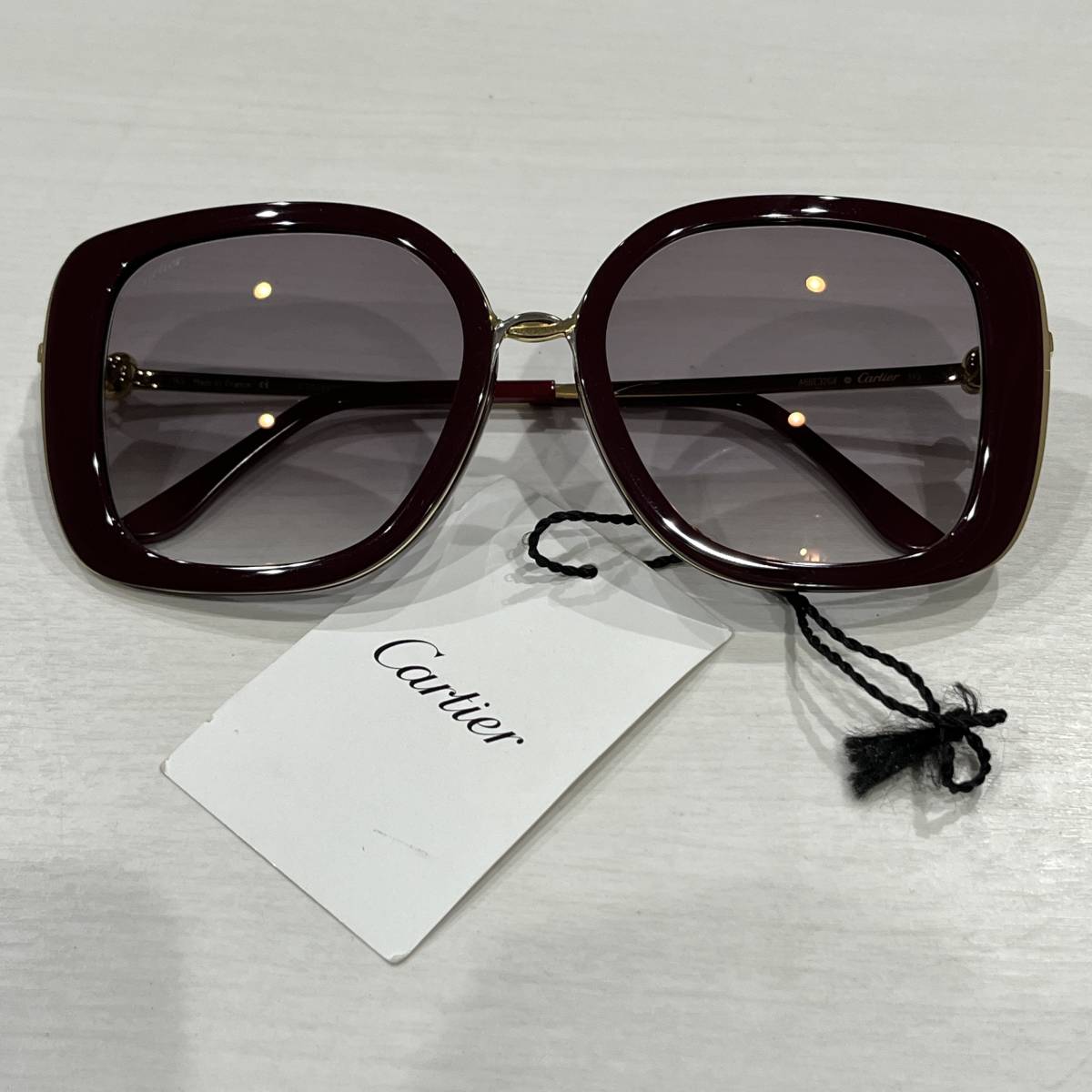 美品】 Cartier カルティエ トリニティ サングラス A66E32GX 美品】 Cartier カルティエ トリニティ サングラス A66E32GX
