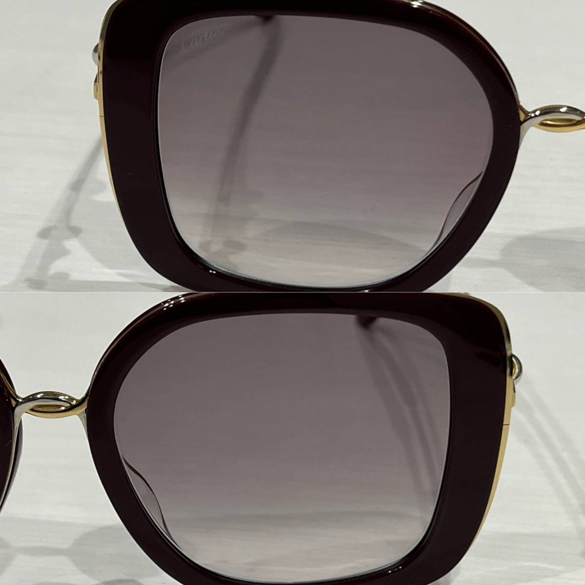 美品】 Cartier カルティエ トリニティ サングラス A66E32GX 美品】 Cartier カルティエ トリニティ サングラス A66E32GX