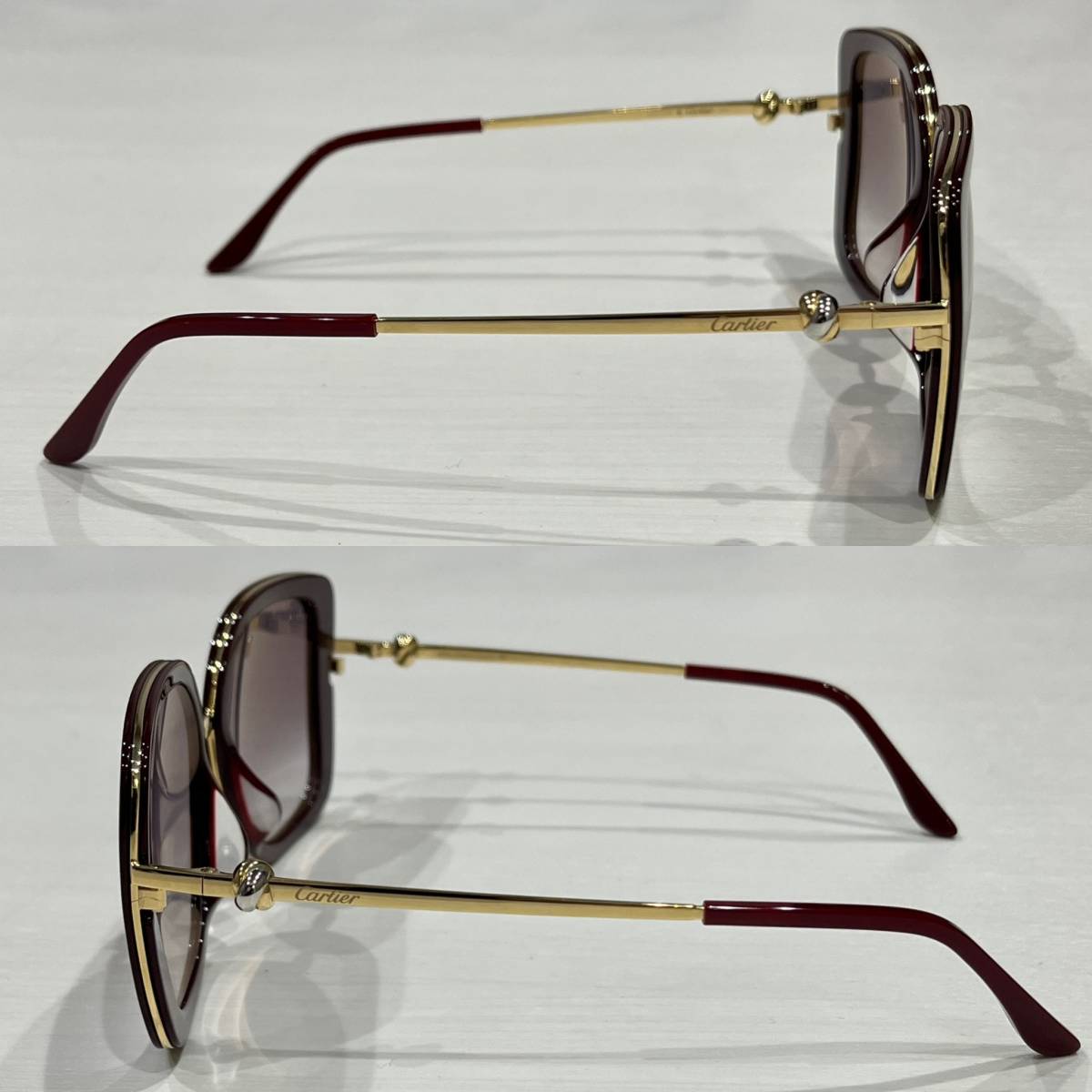美品】 Cartier カルティエ トリニティ サングラス A66E32GX 美品】 Cartier カルティエ トリニティ サングラス A66E32GX