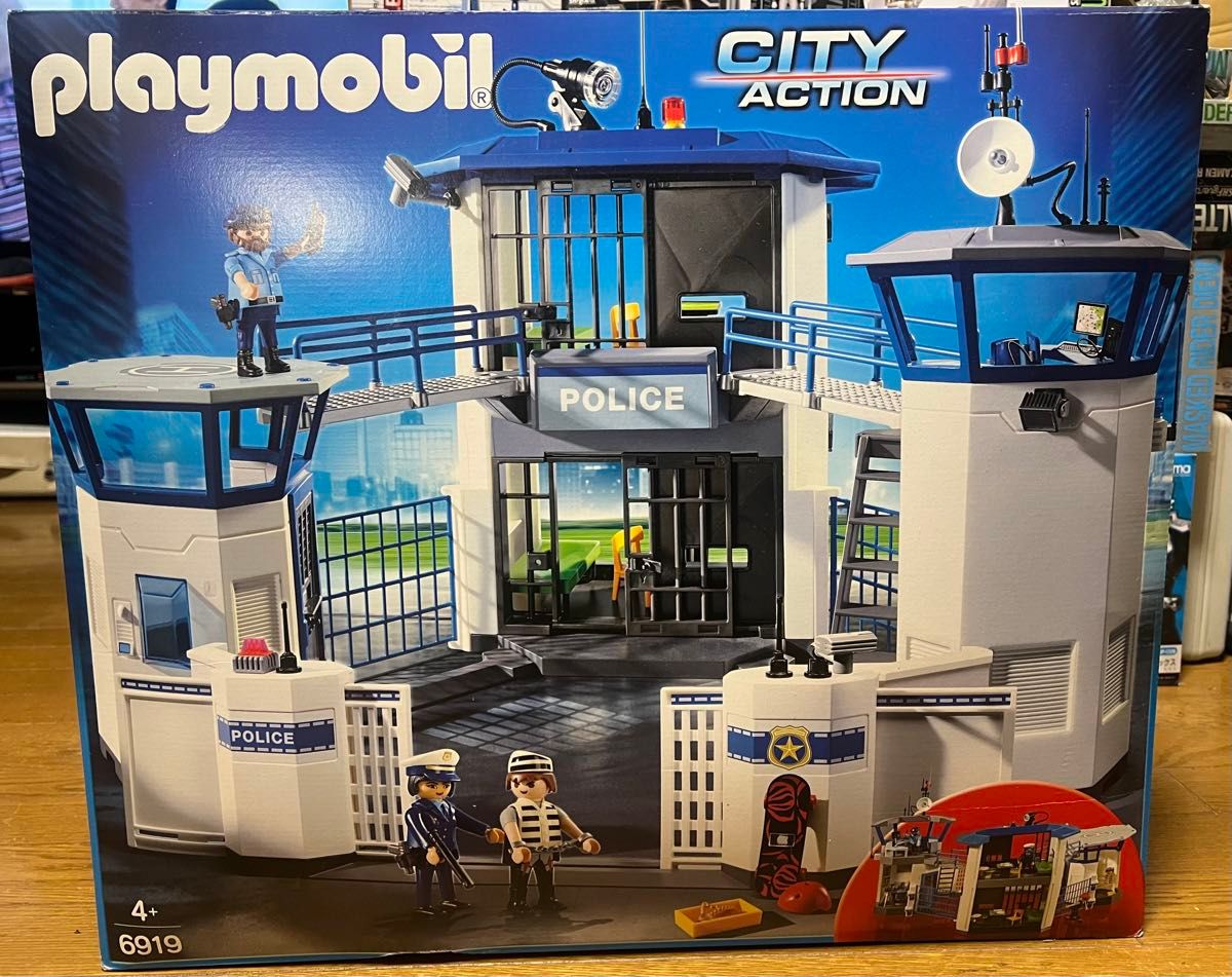 未開封 playmobil プレイモービル CITY ACTION 6919 ポリス 警察署 刑務 模型 ドールハウス レゴ 警察