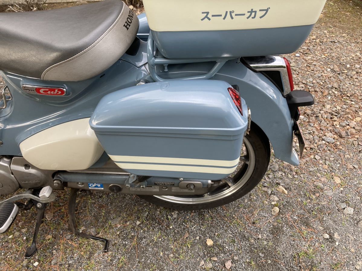 スーパーカブ　C125 サイドケース　サイドボックス　パニアケース　ストライプ仕様_画像3