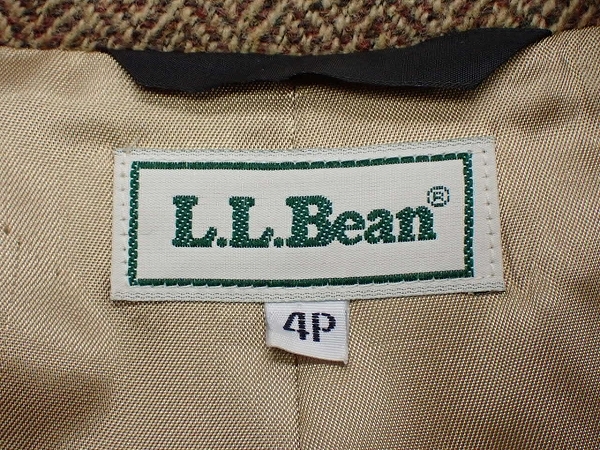 L.L.Bean USA製 ツイードジャケット□LLビーン エルエルビーン/レディース/胡桃ボタン/24*2*1-6_画像10