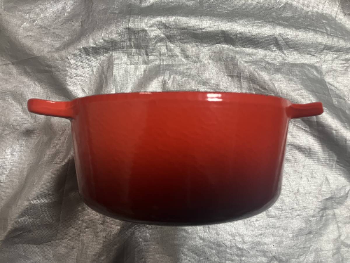 ル・クルーゼ LE CREUSET ココット・ロンド 18cmチェリーレッド_画像8