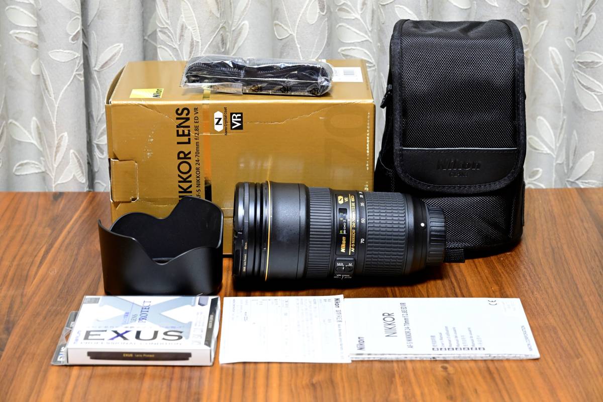 AF-S NIKKOR 24-70mm f/2.8E ED VR + おまけ：保護フィルター_画像1