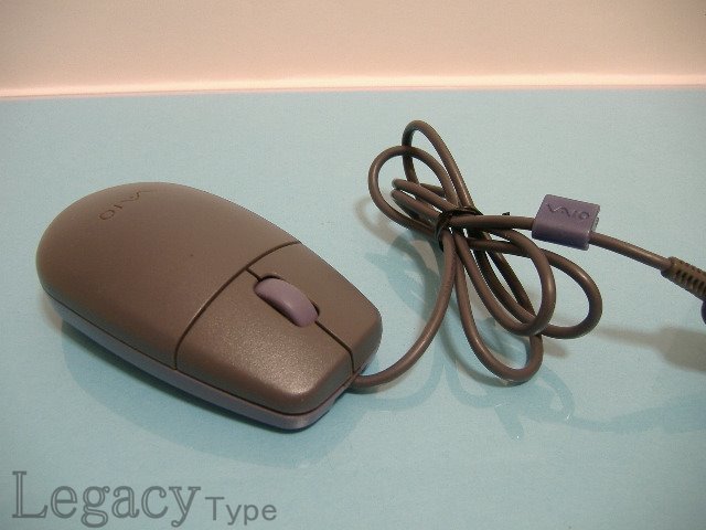 【SONY vaio USBマウス PCGA-UMS1　グレー　パープル　】_画像3