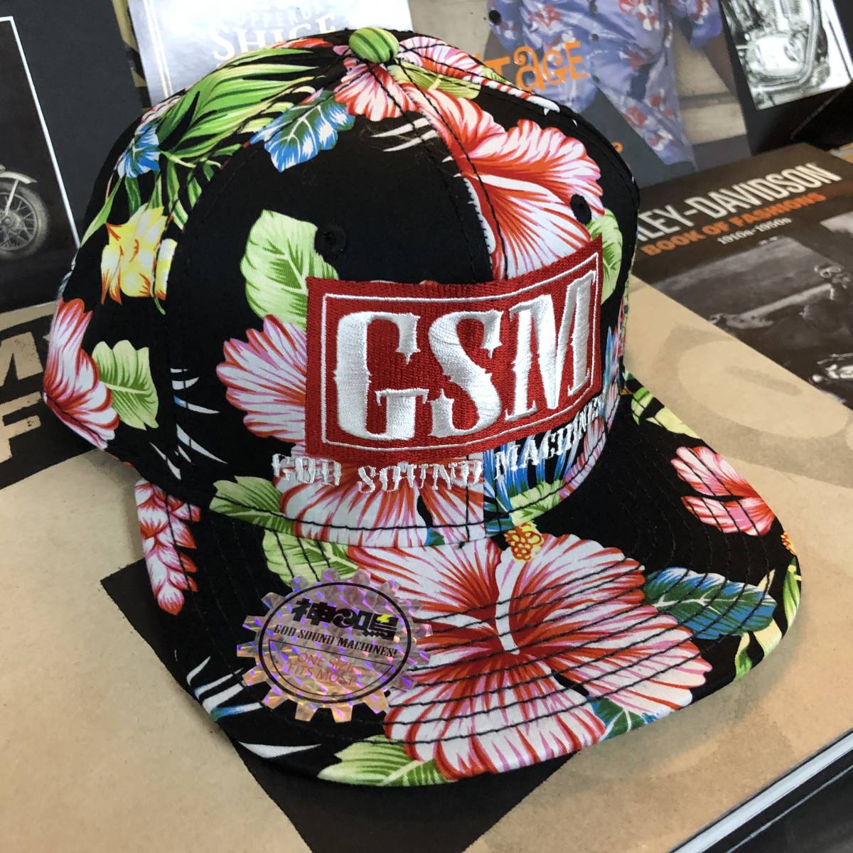 GSM Island Style Cap 神鳴エンヂニアリング マッハ カワサキ ホンダ ヤマハ スズキ ベスパ アプリリア ドゥカティ BMW トライアンフ_画像4