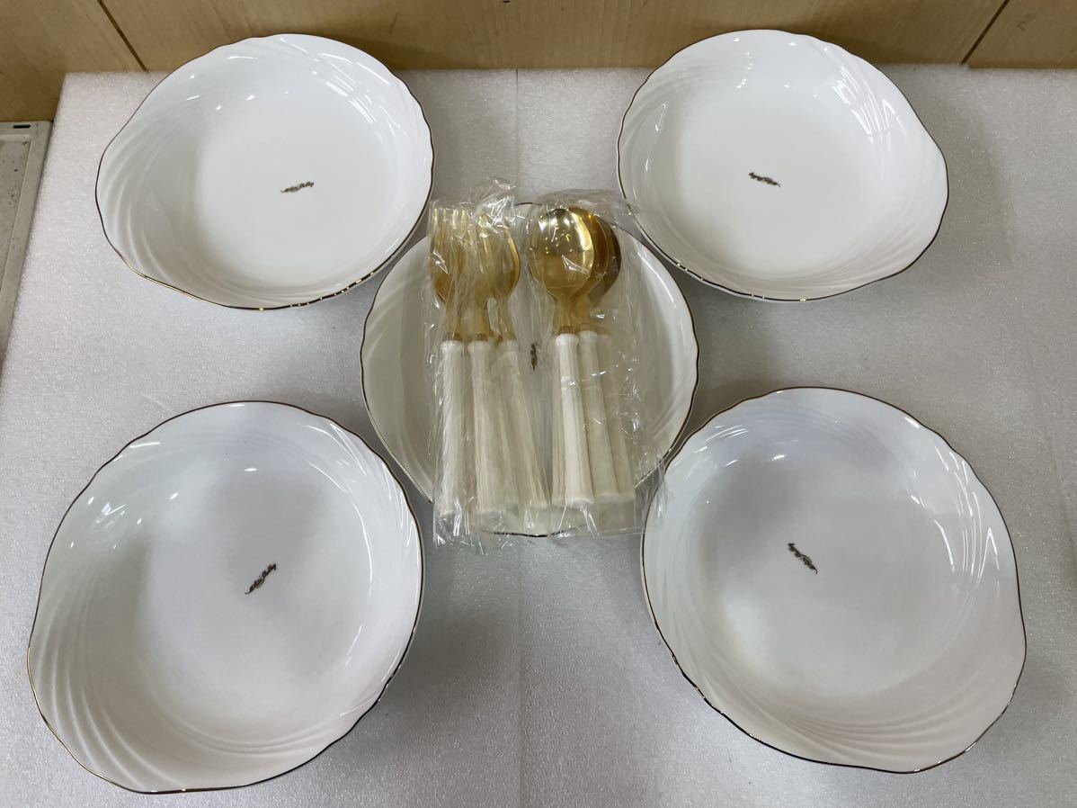 RM7272 KURIYAMA co.ltd 和食器 L S皿 バリエーション多彩 美しいカ、白い輝きのシリーズ 皿 セット 0227_画像2
