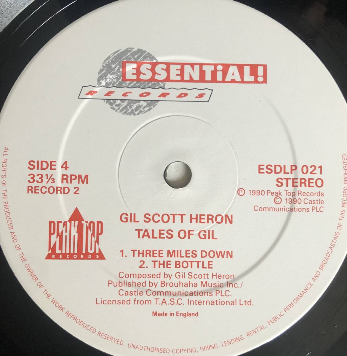 美盤 Gil Scott Heron / Tales of Gil LP 2枚組 レコード ukオリジナル盤 90年ドイツライヴ bottle収録_画像4