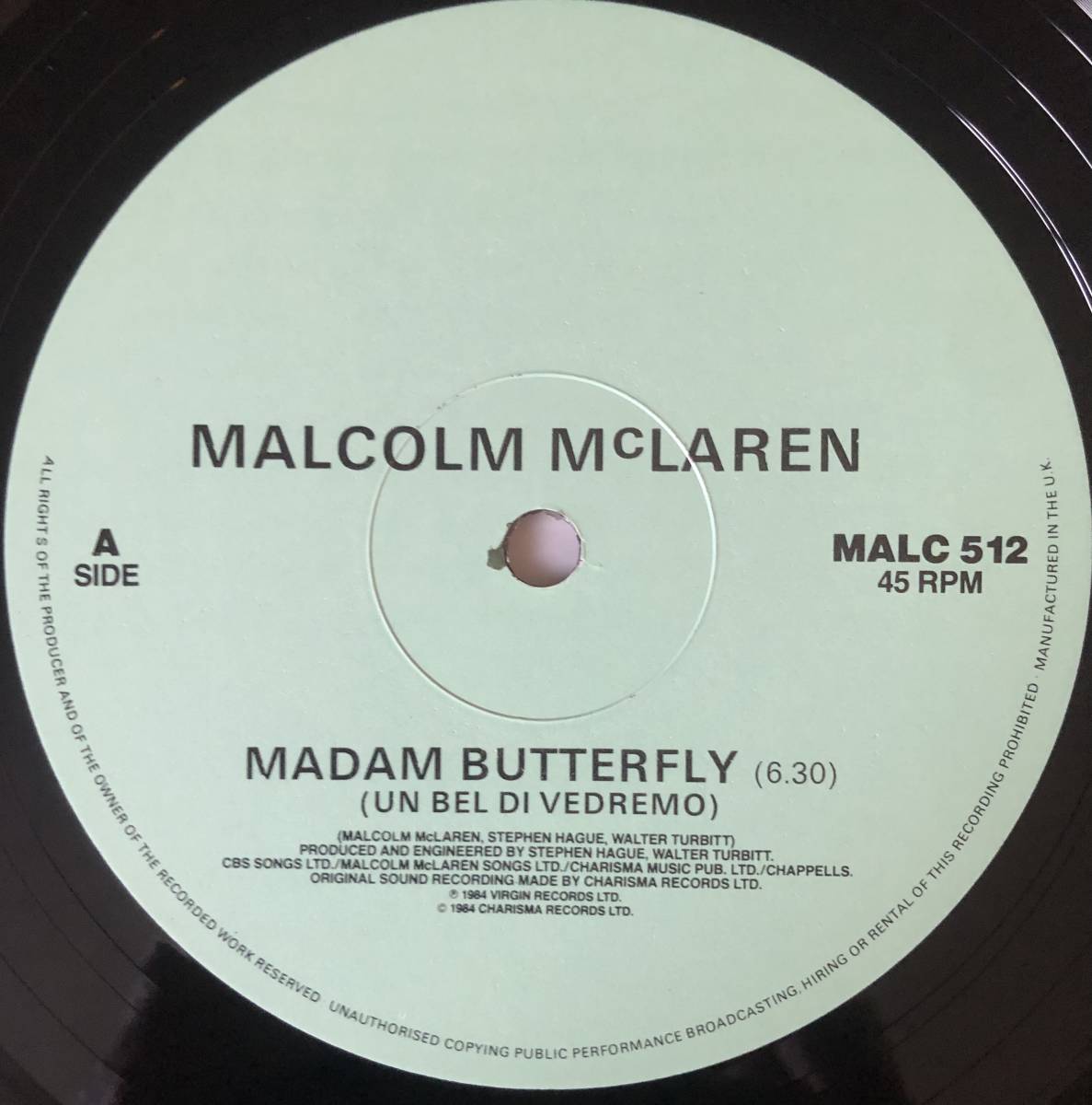 MALCOLM MCLAREN / Madam Butterfly レコード 12inch_画像3