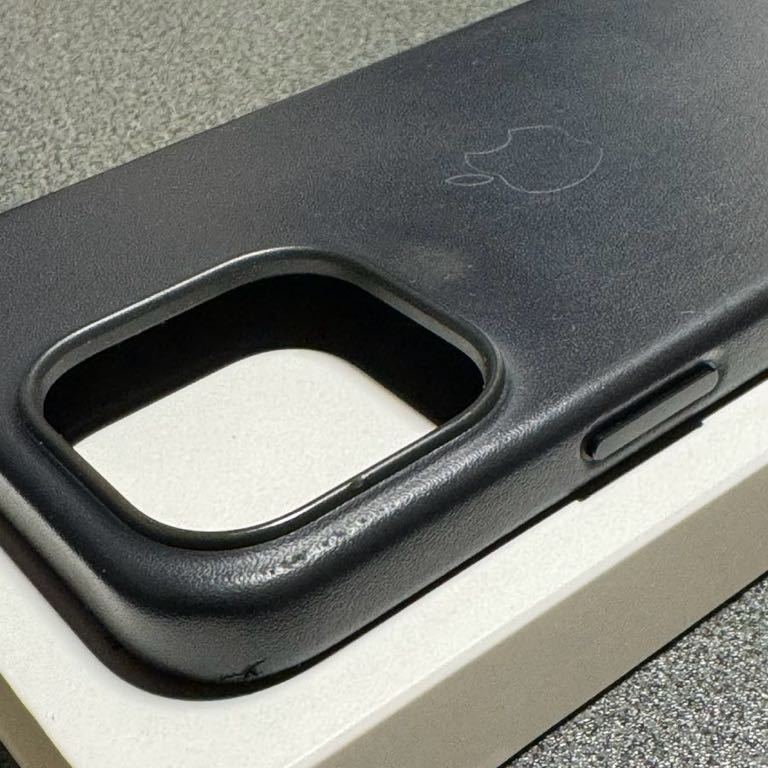 ★☆Apple iPhone 13 Pro Leather Case Midnight[MM1H3FE/A]中古 アップル 純正 MagSafe☆★_画像6