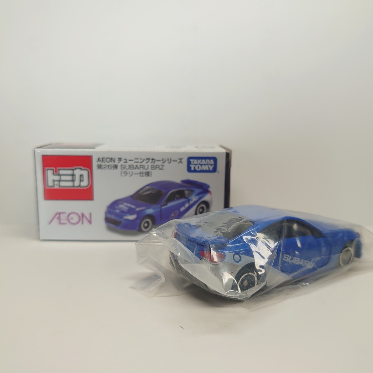 《希少》トミカ TOMICA AEON チューニングカーシリーズ 第26弾 SUBARU BRZ （ラリー仕様）青 スバル イオンオリジナル ミニカー 同梱可_画像2
