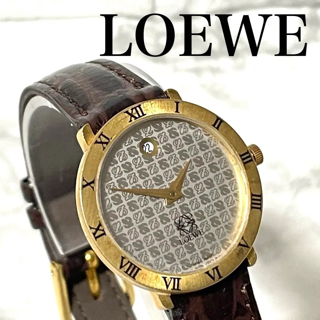 稼動品　LOEWE ロエベ　ヴィンテージ　リピートアナグラム　腕時計_画像1