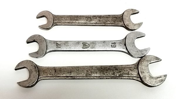 *PRINCE Prince automobile industry original tool box + hand tool 7 point set spanner Skyline Gloria old car in-vehicle Showa Retro 