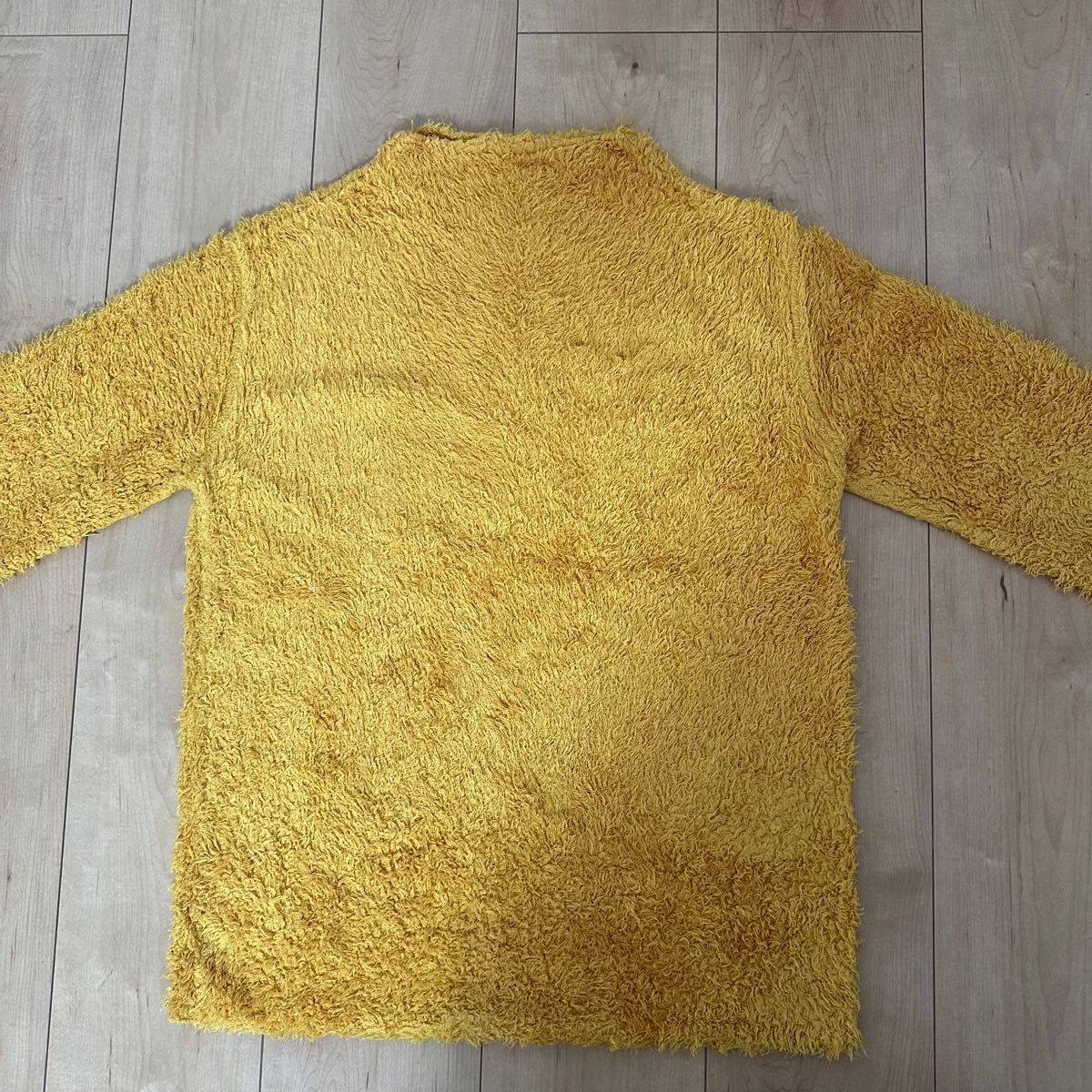 ニット 長袖 セーター　黄色　イエロー　韓国　フリーサイズ