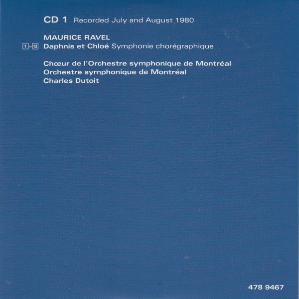 [CD/Decca]ラヴェル:ダフニスとクロエ全曲/デュトワ&モントリオールSO 1980_画像2