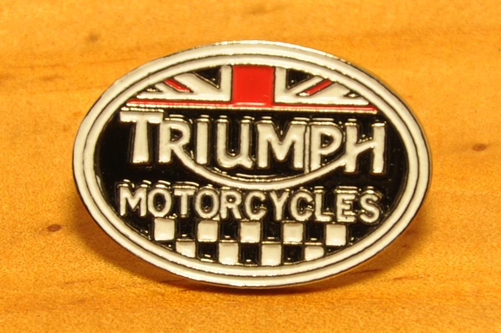 英国 インポート Pins Badge ピンズ ピンバッジ TRIUMPH トライアンフ カフェレーサー CAFE RACER ROCKERS ロッカーズ UK GB バイク 142Sの画像1