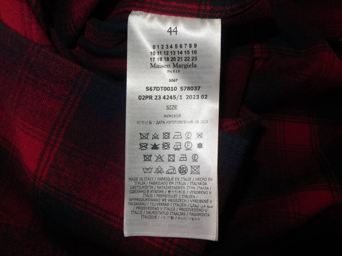 maison margiela ペンドルトン シャツ size44 マルジェラ オーバーサイズ Pendleton