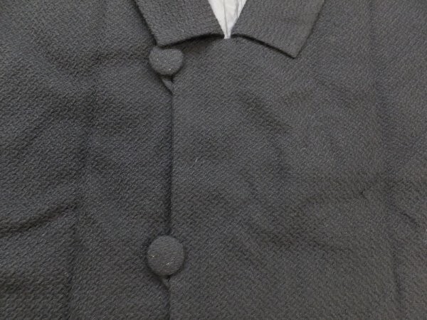洋装のモリヤマ HITACHI レディース レトロシルエットコート 黒の画像3
