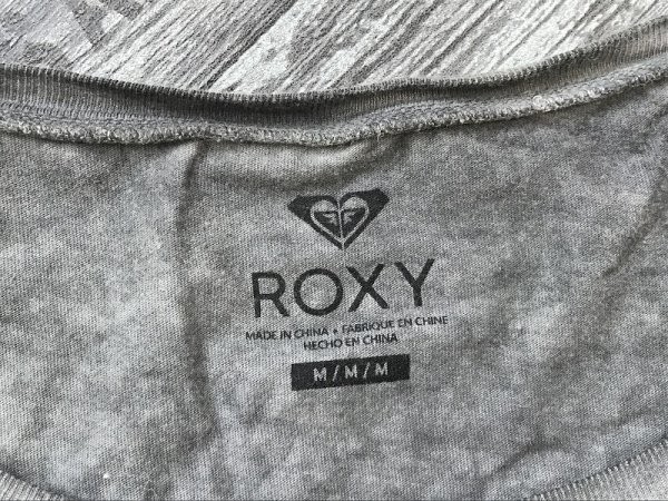 ROXY Roxy женский my beach принт короткий рукав футболка M серый 