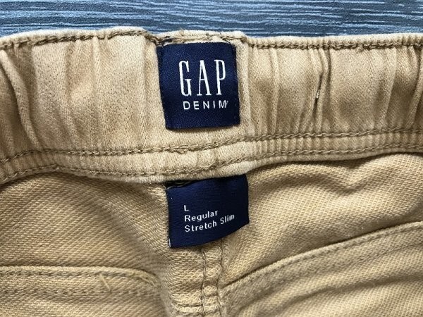 GAP ギャップ キッズ レギュラーストレッチスリム イージーパンツ L ライトブラウン_画像2