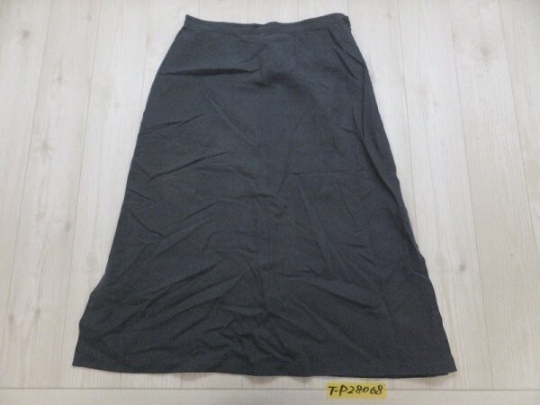 agns b. Agnes B женский сделано в Японии искусственный шелк linen разрез входить flair юбка 40 голубой серый 
