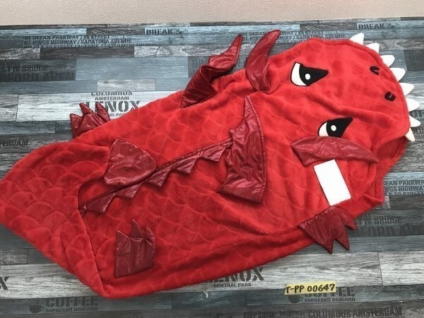  затраты ko Kids спальный мешок флис динозавр красный 