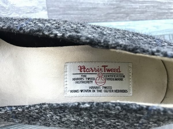 CLOSSHI レディース Harris Tweed バスツイード チェック パンプス 3L グレー_画像2