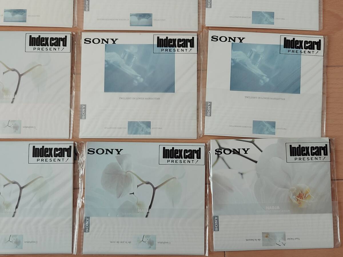 SONY カセットテープUX-S 公式インデックスカード20セット（合計60枚）「未使用・未開封」_画像5