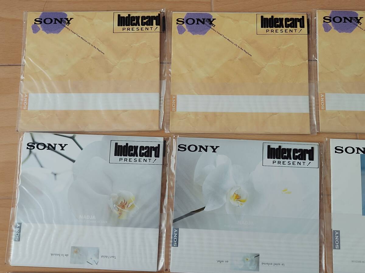 SONY カセットテープUX-S 公式インデックスカード20セット（合計60枚）「未使用・未開封」_画像2